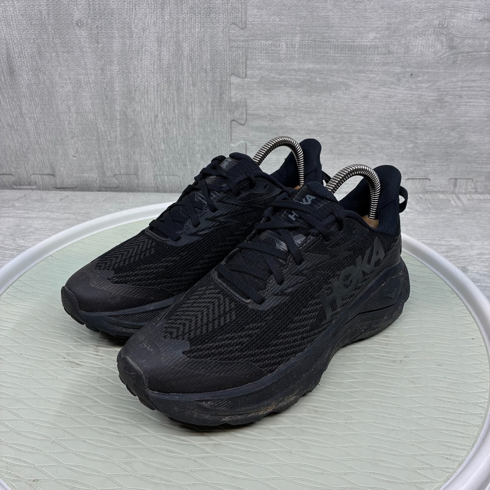 Hoka Challenger 8 GTX Running Shoes Womens 7.5 Black GORE-TEX Trail 1171959 BBNB